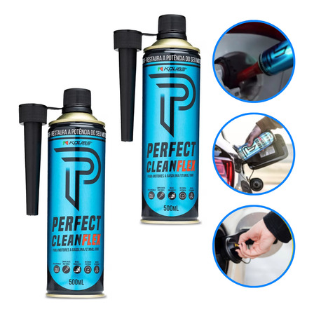Kit 2 Perfect Clean Motores Flex / Gasolina / Álcool - Koube Kit 2 Perfect Clean Motores Flex / Gasolina / Álcool - Koube