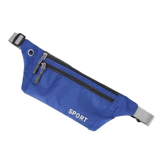 Canguro Deporte Correr Porta Celular Azul Impermeable