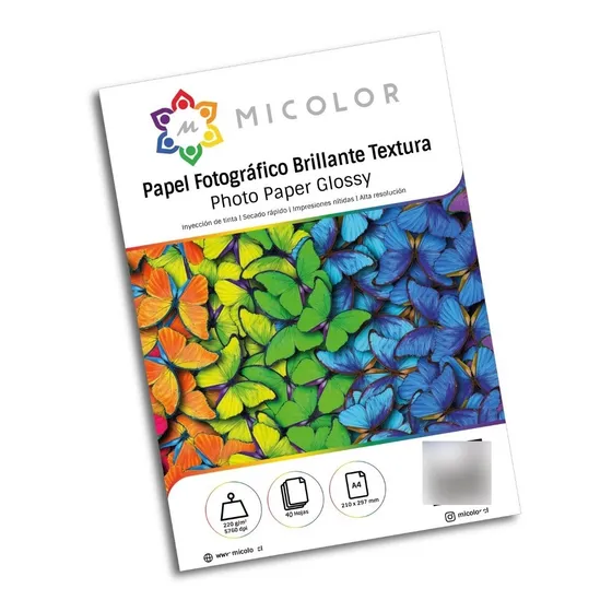 Papel Textura Tela Fotográfico A4/ 220g /20 Hojas 