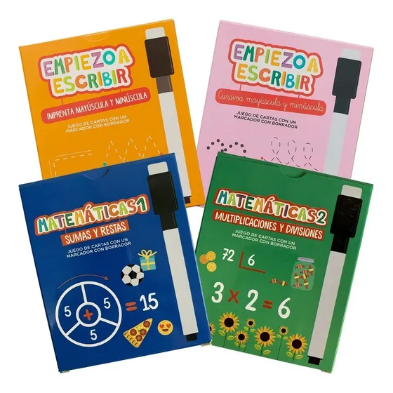 Juegos De Cartas Didácticas Para Escribir Y Matemáticas