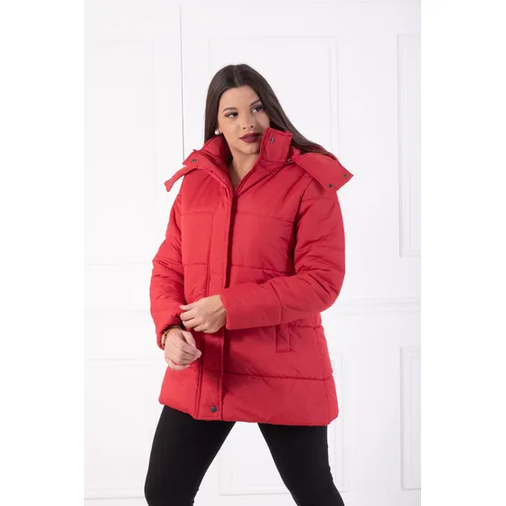Campera Puffer De Mujer Abrigo Con Capucha Desmontable 
