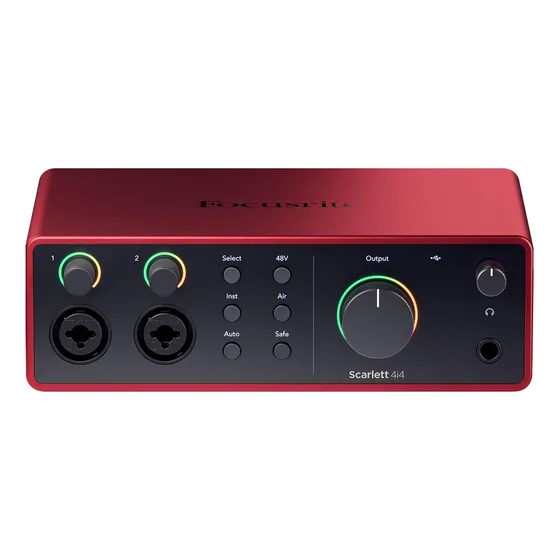 Interface De Audio Focusrite Scarlett 4i4 4th Gen 2 Canais
