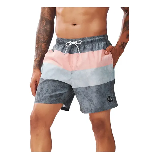 Shein Manfinity Swimmode Shorts C/cordón Cortados Cosidos