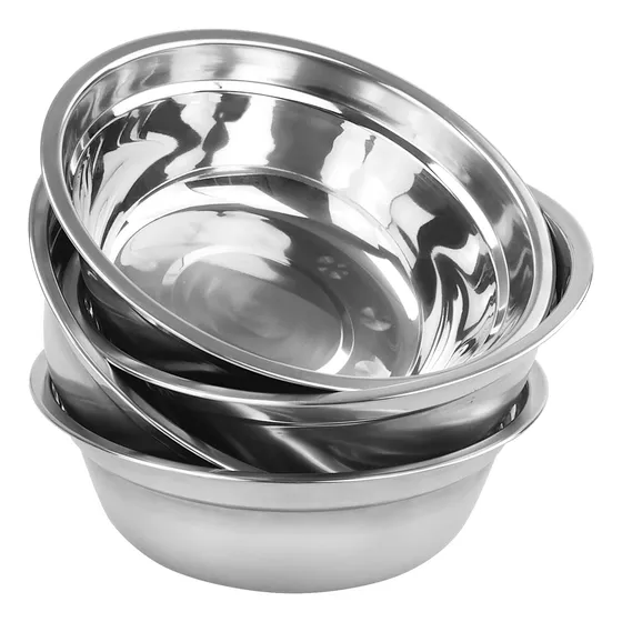 Cuenco Acero Inoxidable Metal Para Preparacion Juego 4