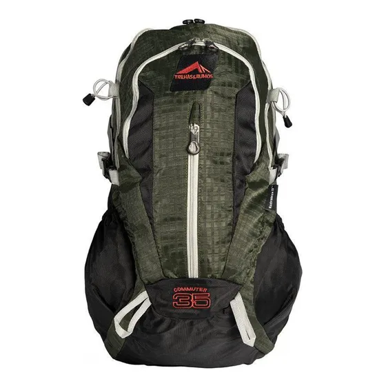 1435 - Mochila Commuter 35 - Verde Com Preto