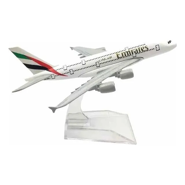Avión Escala Emirates Airbus A380 1/400 Acero Juguete +base
