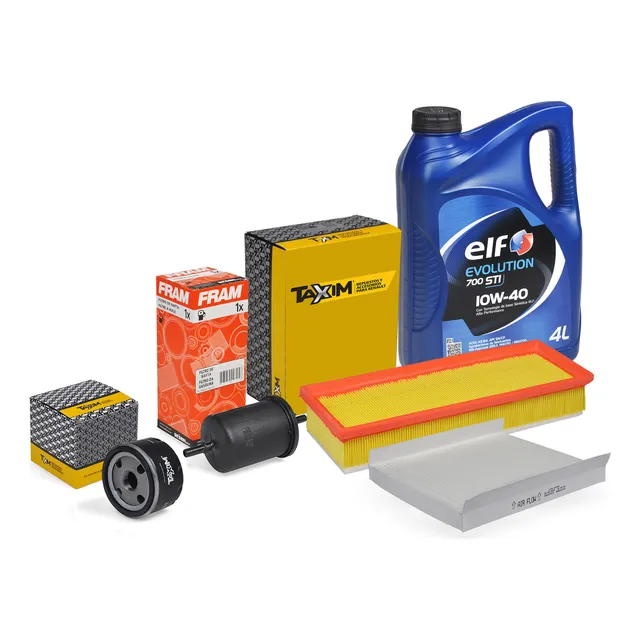 Kit Service 4 Filtros + Aceite Elf Logan Sandero 1.6 8v K7m