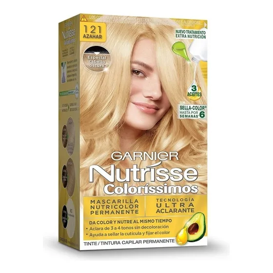 Tinta Nutrisse  Nutrisse coloríssimos Mascarilla nutricolor permanente tono 121 azahar para cabello