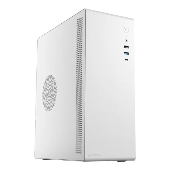 Gabinete ACTECK NEUSS GI485 Micro ATX Mini Torre Fuente 450W Metal USB-C