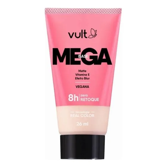 Kit 1 Base Líquida Vult Mega 180 Vegana Peça 26ml