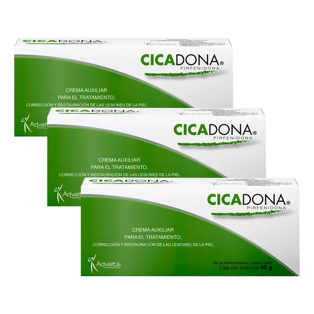Cicadona Pirfenidona Crema 40g - 3pack Momento De Aplicación Día/noche Tipo De Piel Todo Tipo De Piel
