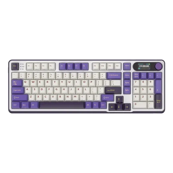 Teclado Mecánico Inalámbrico RGB Royal Kludge RK-S98 QWERTY Púrpura | Cuotas sin interés