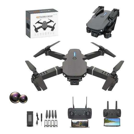 Dron Fpv Con Cámara 4k Wifi Profesional +2bateria Recargable
