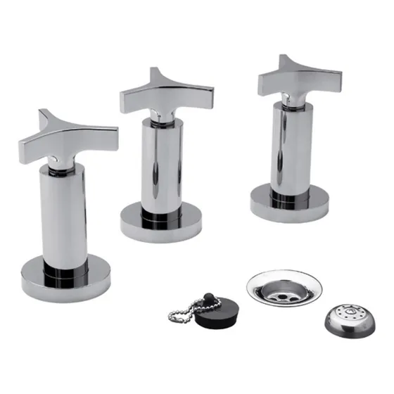 Grifería de baño FV Triades 0295/C3 color cromo y acabado cromado