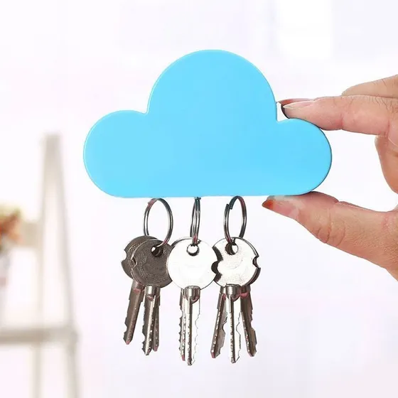 Porta Llaves Llavero Magnetico Iman  Nube Varios Colores