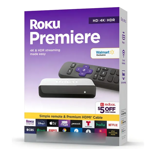 Tv Box Roku Premiere Reproductor De Streaming 4k Hdmi Wi-fi