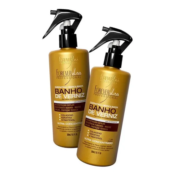 Forever Liss 2 Queratina Hidrolisada Banho De Verniz 300ml