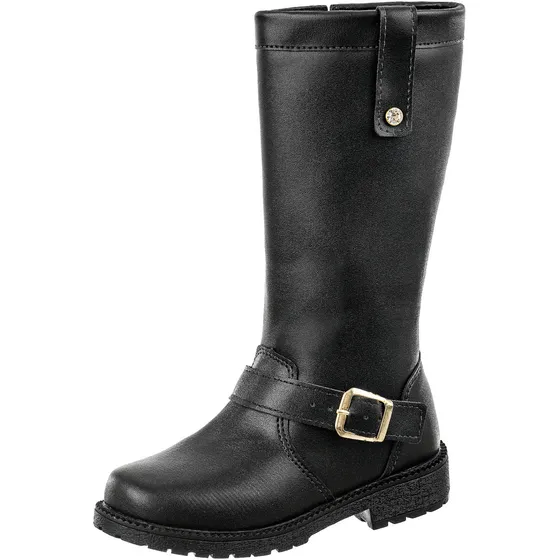 Bota Infantil Feminina Montaria Cano Longo Com Zíper Macia
