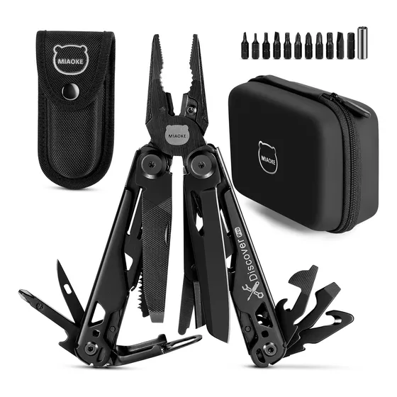 23en1 Navajas Multiherramienta,alicates Plegables Pinzas Multiusos,accesorios Camping Con Caja,sierras, Destornilladores,abridor De Botellas,alicates,cuchillo De Camping,gadgets Geniales Para Hombres