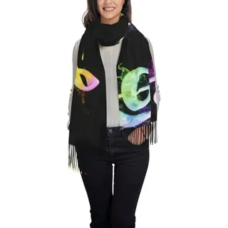 Bufanda De Invierno Con Notas Musicales Coloridas, Suave Y R Bufanda De Invierno Con Notas Musicales Coloridas, Suave Y R