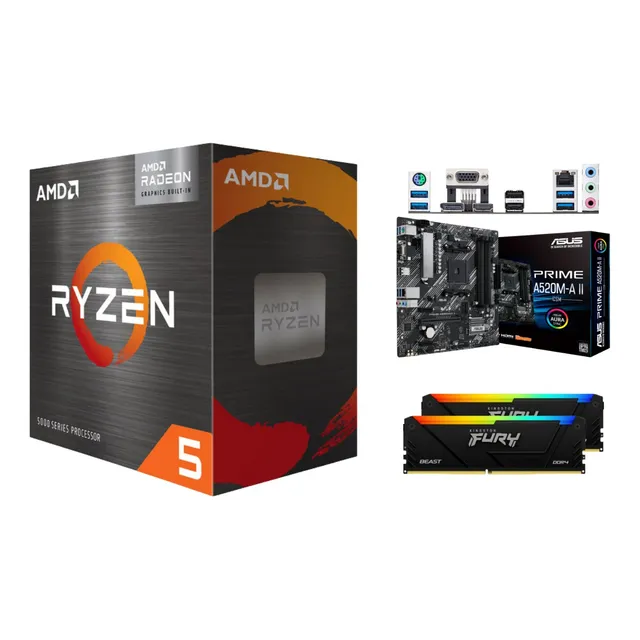 Kit Actualización Gamer Ryzen 5 + Mother Asus + 16 Gb Ddr4 