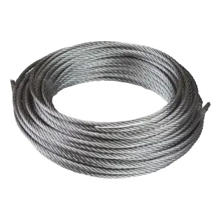 Cable De Acero Galvanizado 1/4  6x19(rollo 1000mt)-por M
