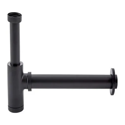 Sifón Rígido Negro Mate Rimontti Bronce 50564