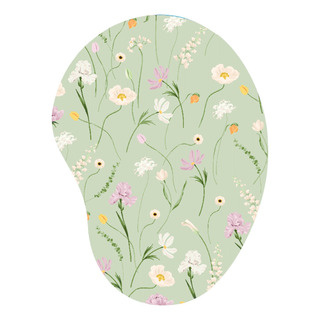 Mouse Pad Com Apoio De Pulso ErgomĂŽmico Verde Flores Mouse Pad Com Apoio De Pulso ErgomĂŽmico Verde Flores