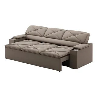 SofĂĄ 3 Lugares RetrĂĄtil E ReclinĂĄvel Pop 2,05m Cor Capuccino Desenho Do Tecido Velosuede SofĂĄ 3 Lugares RetrĂĄtil E ReclinĂĄvel Pop 2,05m Cor Capuccino Desenho Do Tecido Velosuede