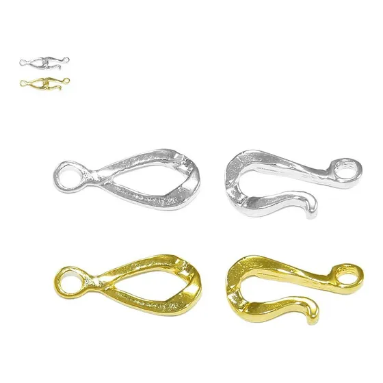 Fecho Gancho Para Bijuterias Pulseiras - 31mm - 10 Peças
