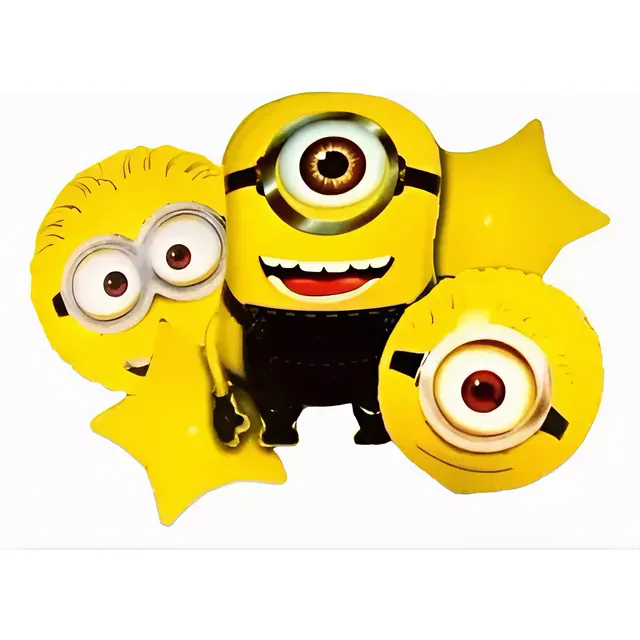 Bouquet 5 Globos De Los Minions