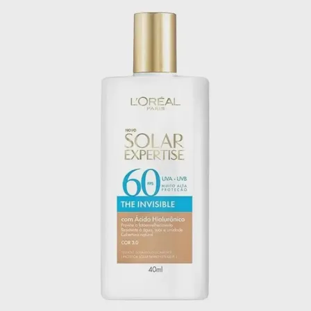 Protetor Solar Facial Expertise The Invisible Cor 3.0 Fps60 40g L'oreal Paris