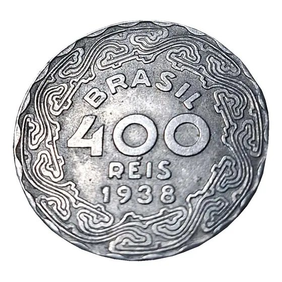 Moeda Antiga 400 Réis 1938 Brasil