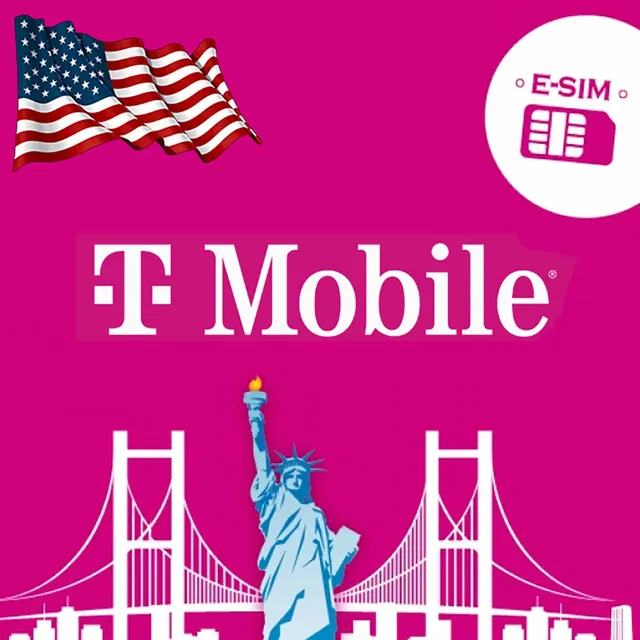 T Mobile Esim Prepago Mensual 3 Linea +1  Usa Sms Y Llamada