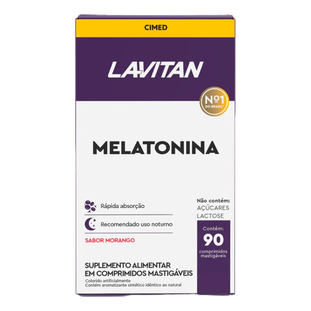 Lavitan Melatonina 90 Comp Mastigáveis Morango Lavitan Melatonina 90 Comp Mastigáveis Morango