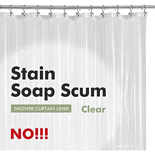 Cortina Ducha Baño Peva Transparente 170x183cm
