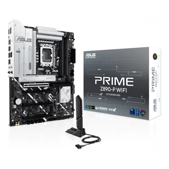 Placa Madre Asus Prime Intel Lga 1851 Z890-p Wifi 4xddr5 Atx Color Negro