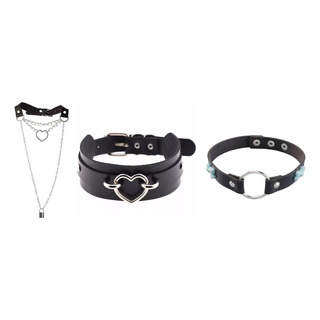 Tres Collares Moda Yami Kawaii Harajuku Punk Gotico 103 Tres Collares Moda Yami Kawaii Harajuku Punk Gotico 103