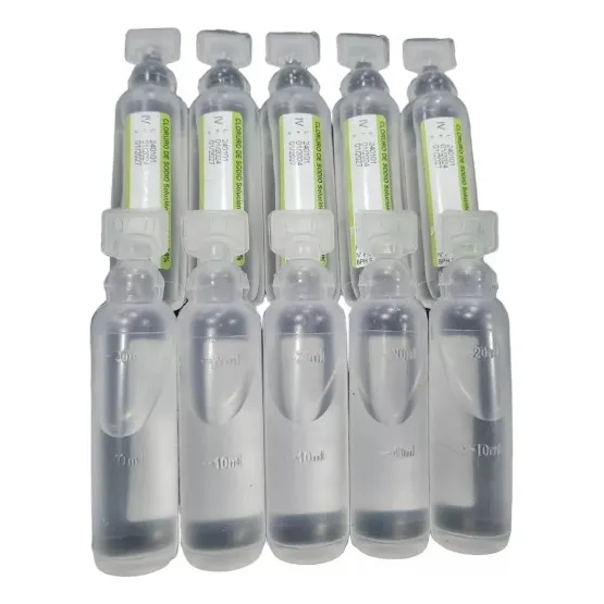 Pack 20 Sueros Fisiológico 0.9% 20 Ml Limpieza Piel
