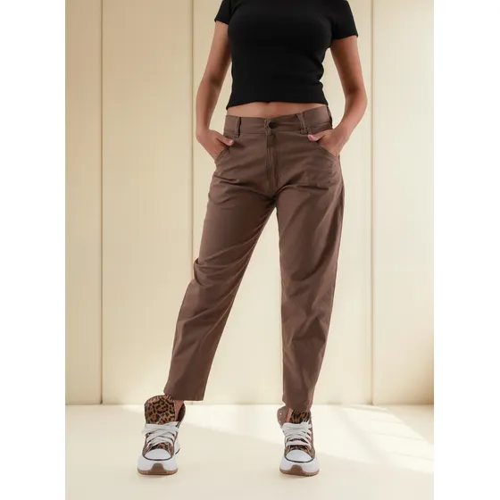 Pantalón Baggy Gabardina Elastizada Byh