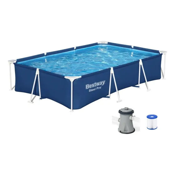 Piscina Retangular 3300l 3x2x0.66m Filtro 110v Bestway