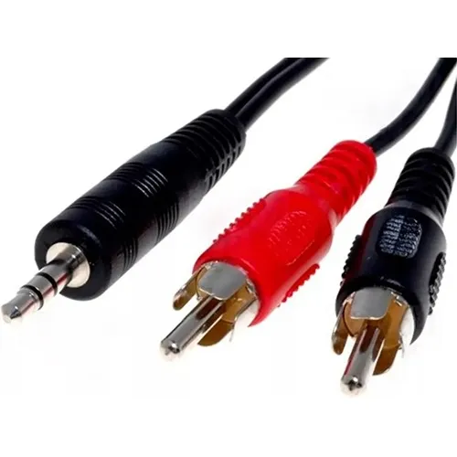 Cable Spica Estéreo A 2 Plug Rca 1,80 Metros