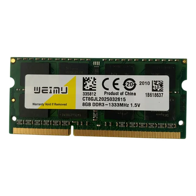 Memoria Ram Ddr3 8gb 1333 Mhz Para Portatil O Todo En Uno
