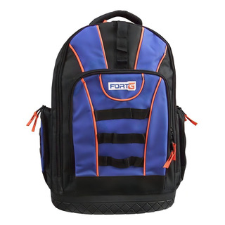 Mochila Em Lona Reforçada Para Ferramentas 37cm Com Fundo Pl Cor Preto/azul Fortg Mochila Em Lona Reforçada Para Ferramentas 37cm Com Fundo Pl Cor Preto/azul Fortg
