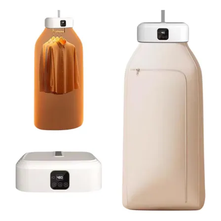 Secador De Ropa Portatil Tendedero Electrico De 600w Compacto Interior Rapido Silencioso Plegable Prendas Hogar Viaje Secado Eficiente Calor Uniforme Ahorro Espacio Ideal Para Departamentos De 220v