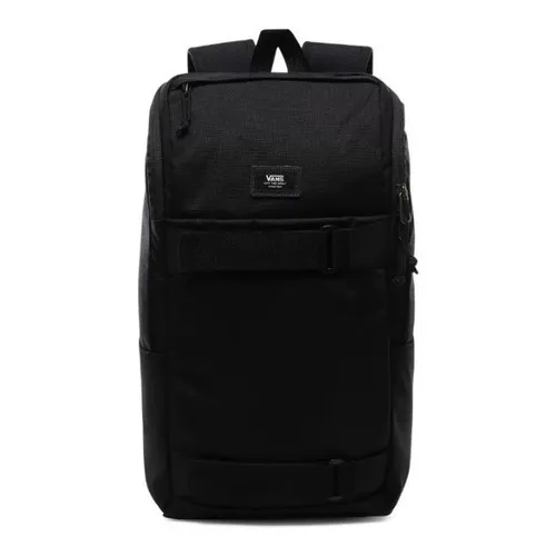Mochila preta Vans Obstacle Skatepack, compartimento para laptop
