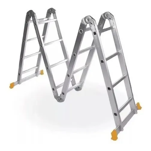 Escalera De Aluminio Plegable 4x4 4.7mts Lusqtoff Pint.frias