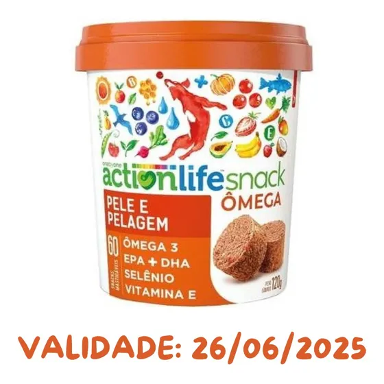 Suplemento Para Cães Mini Snack Actionlife Ômega 120g