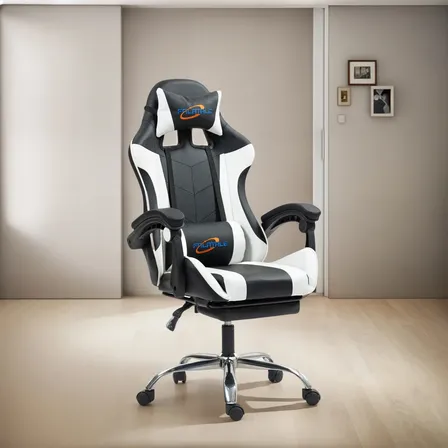 Silla Gamer De Cuero Reclinable Ergonómica Con Masajeador