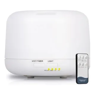 Umidificador E Aromatizador De Ambientes Led 500ml 7 Cores Cor Branco 127/220v Umidificador E Aromatizador De Ambientes Led 500ml 7 Cores Cor Branco 127/220v
